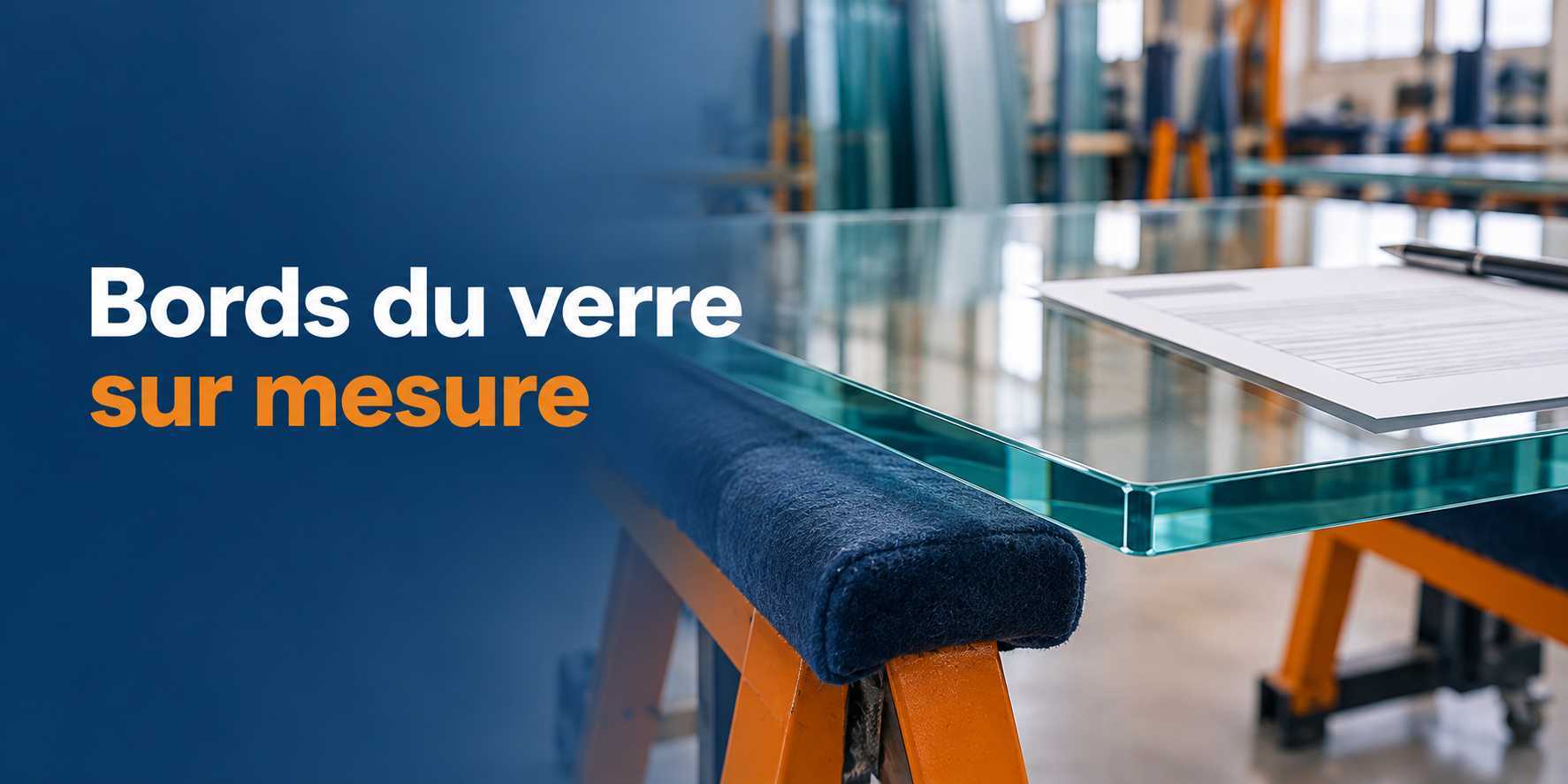 Illustration du sujet : Bords du verre sur mesure.