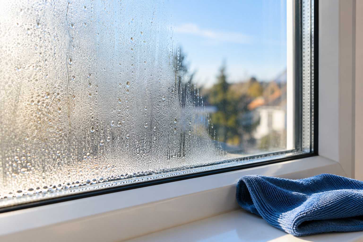 Buée visible sur une fenêtre : identifier la face du vitrage concernée.