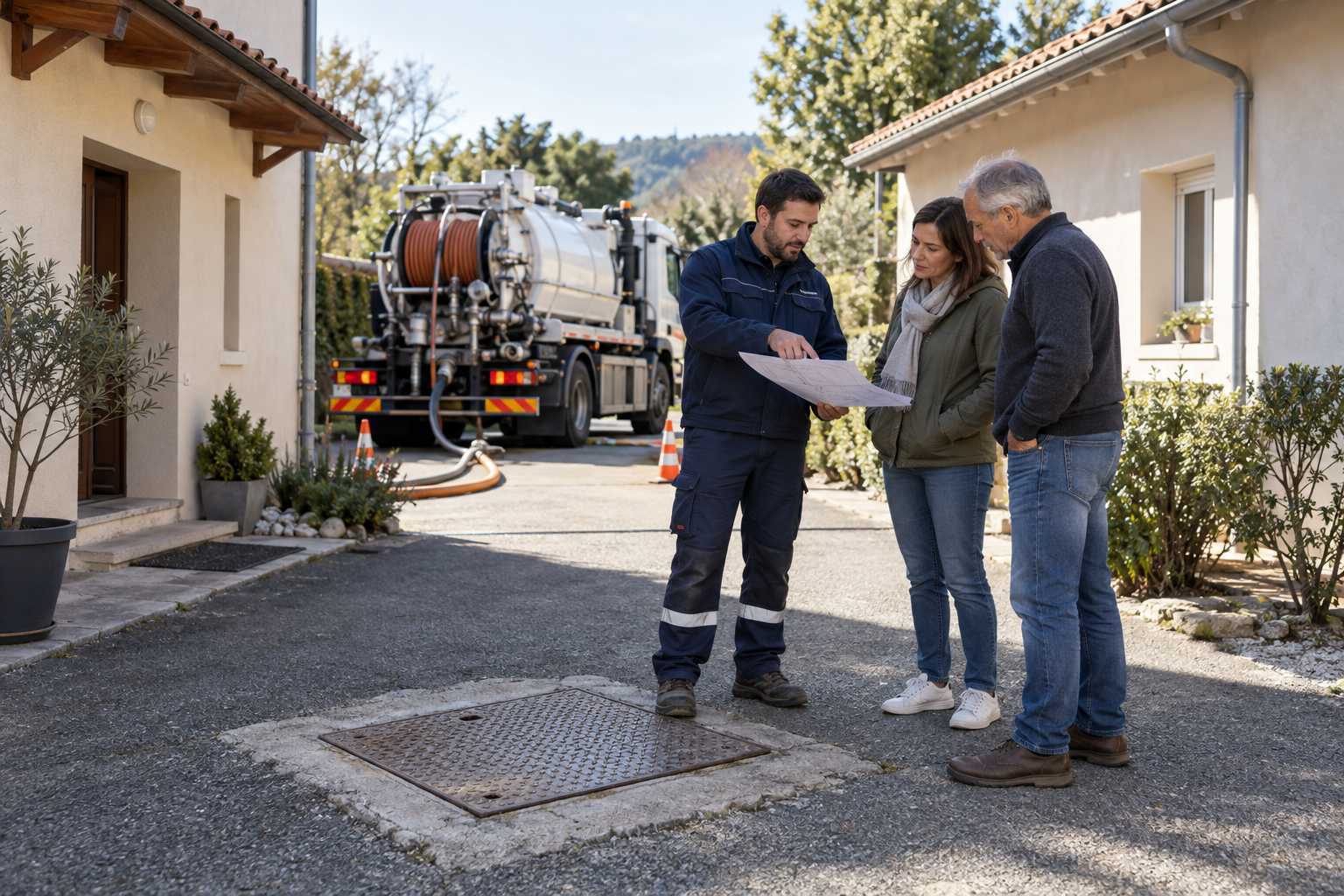 Organisation des accès pour le curage d’un réseau partagé