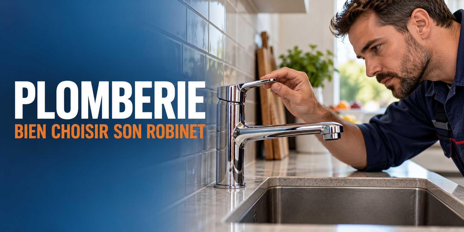 Illustration créée pour Novaservice : contrôle du dégagement d’un robinet devant une crédence.