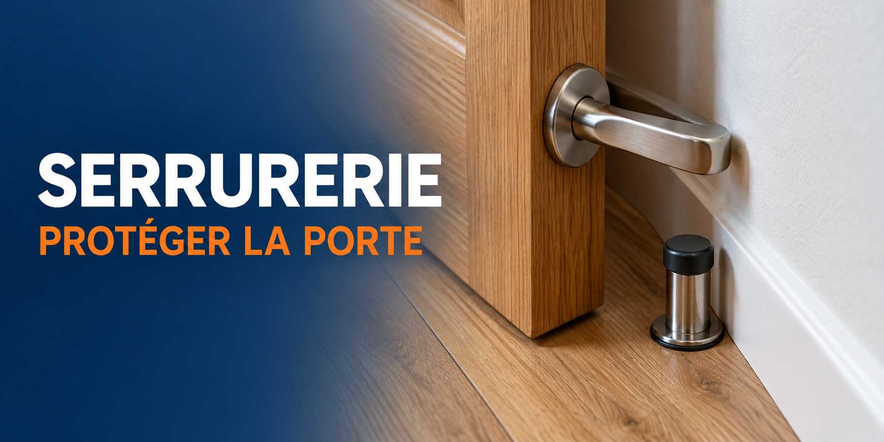 Illustration Novaservice : porte, poignée et butée à examiner avant une pose.