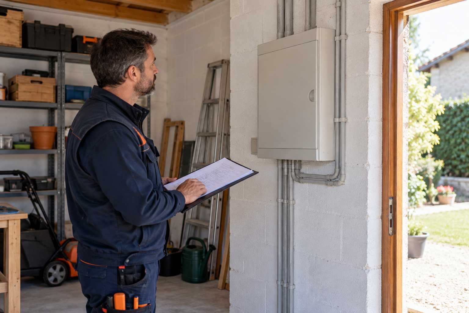 Examen de l’alimentation électrique existante d’une dépendance