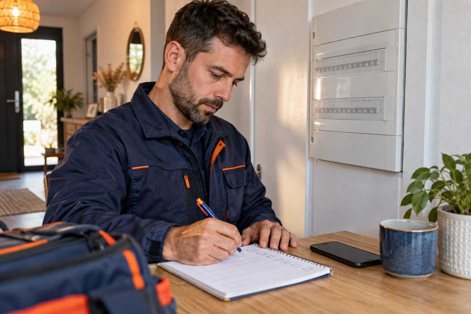 Relevé des circonstances d’une panne électrique intermittente