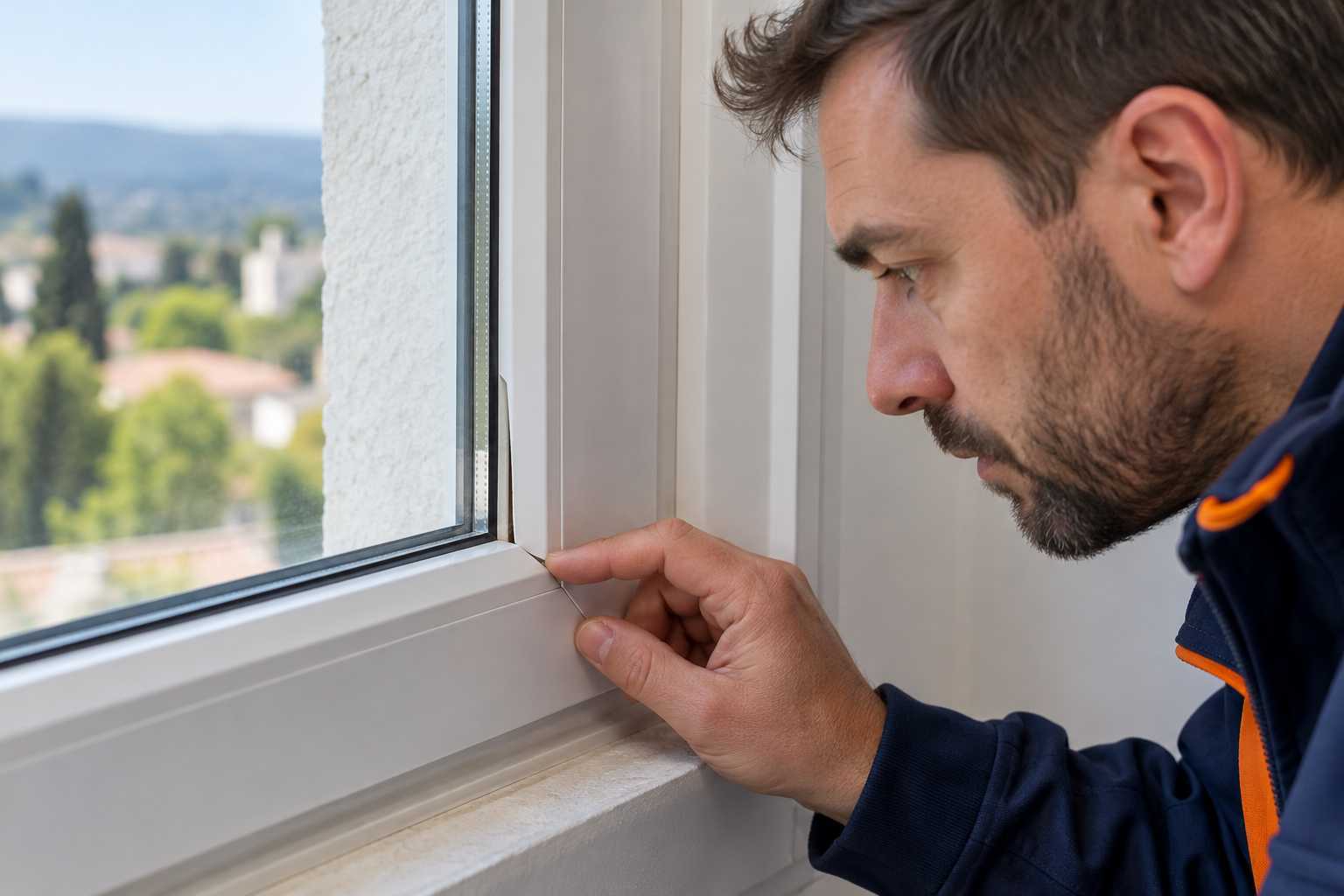 Observation d’une pareclose et du maintien d’un vitrage