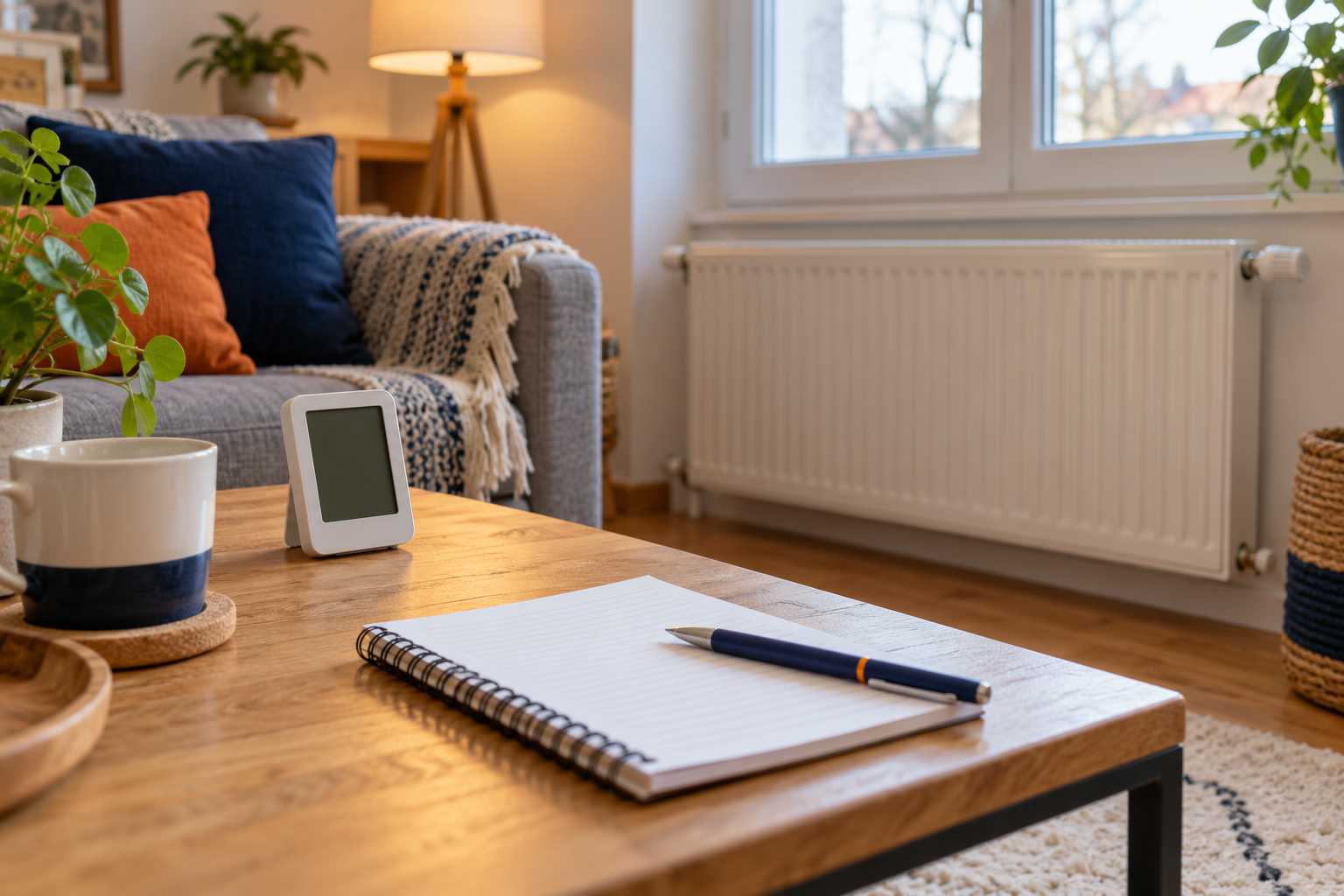 Relevé de température d’une pièce avant réglage du chauffage