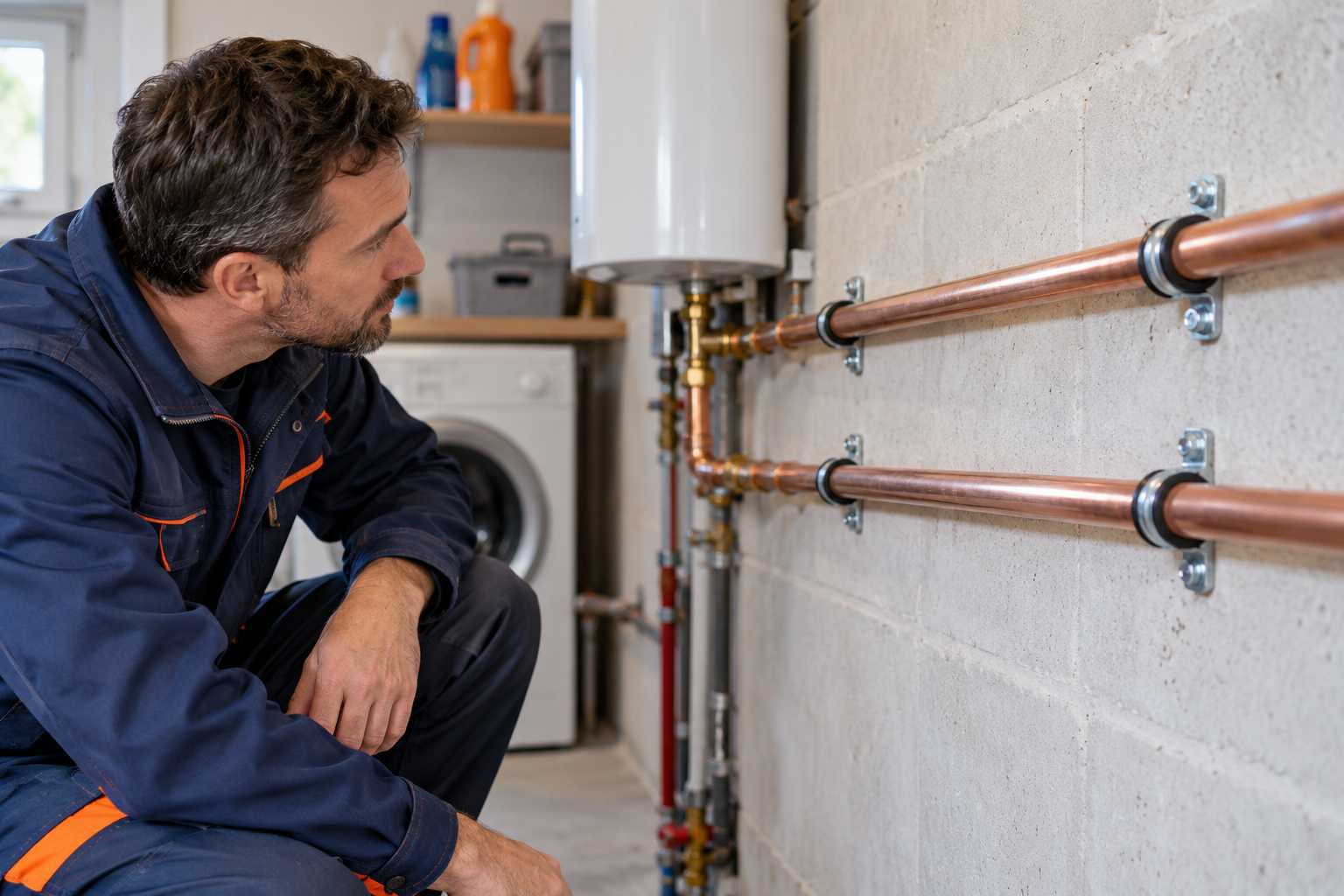 Observation des colliers et fixations de tuyaux d’alimentation