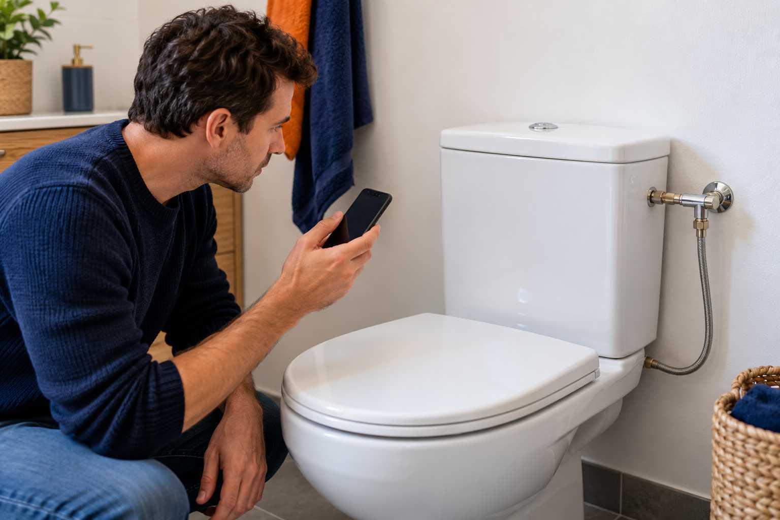 Observation du cycle de remplissage d’un WC à réservoir apparent